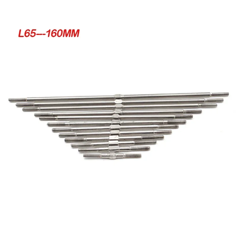 New DIY RC Aircraft Parts #4-40 Stainless Steel Push Rod 40-160mm Pull Rod Threaded Connecting Link Shaft Servo Linkage Axle