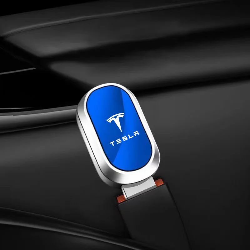 Car Seat Belt Clip Extender Safety Seatbelt Lock Buckle Plug Thick Insert Socket For Tesla Model 3 Model X Model S Model Y