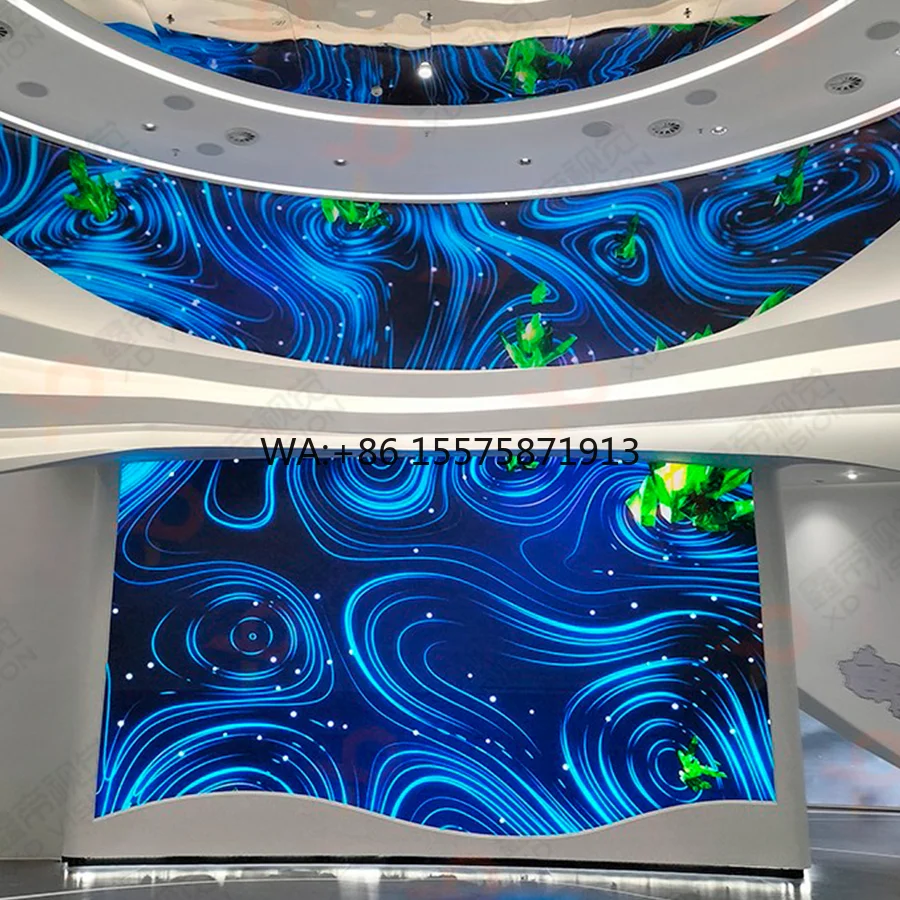 Custom SMD  LED Disp y Screen of Any Size and Shape Indoor &Outdoor Flexible Curved Ball Circle Spherical Shape Led Disp y