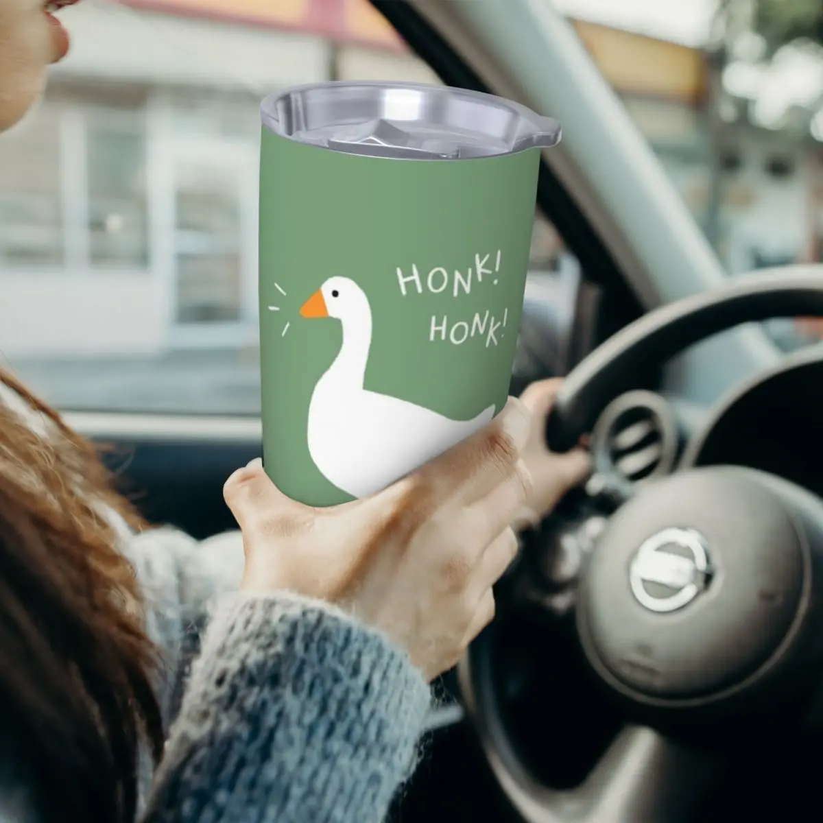 

Honk Honk Goose Stainless Steel Tumbler Vacuum Insulated Mugs Thermal Cold Bottle Straws With Lid 20oz