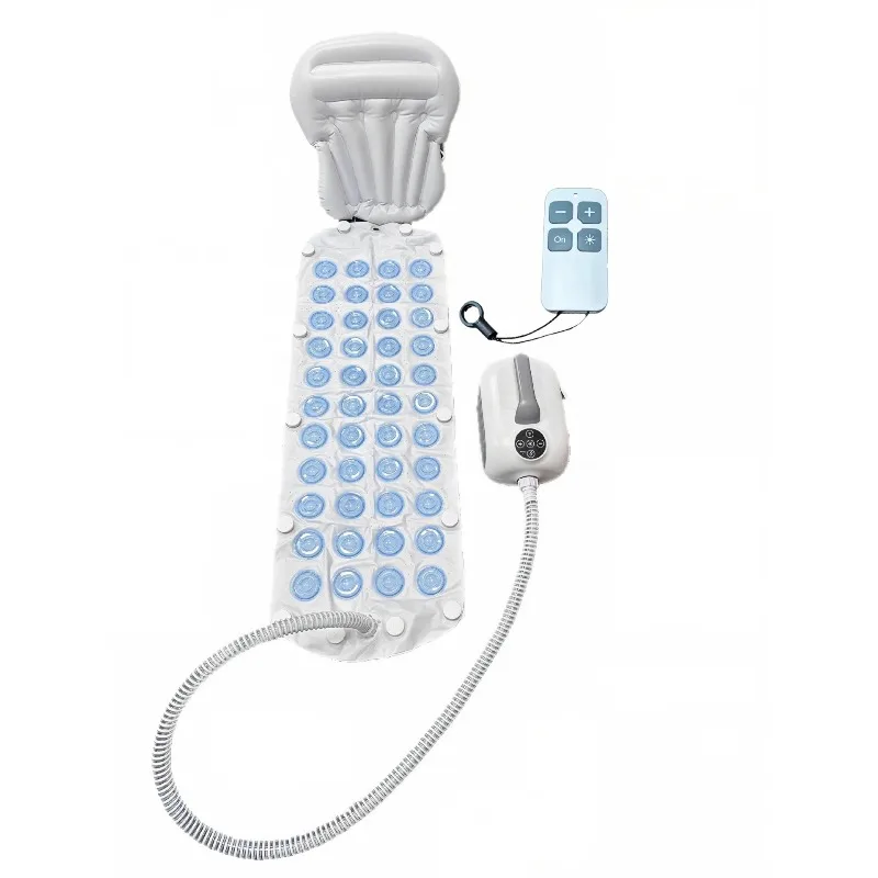 Portable Spa Bubble Bath Mat Upgraded Noise Reduction 6 Gears Suction Cup Wireless Remote Bathtub Hydrotherapy Massage Cushion