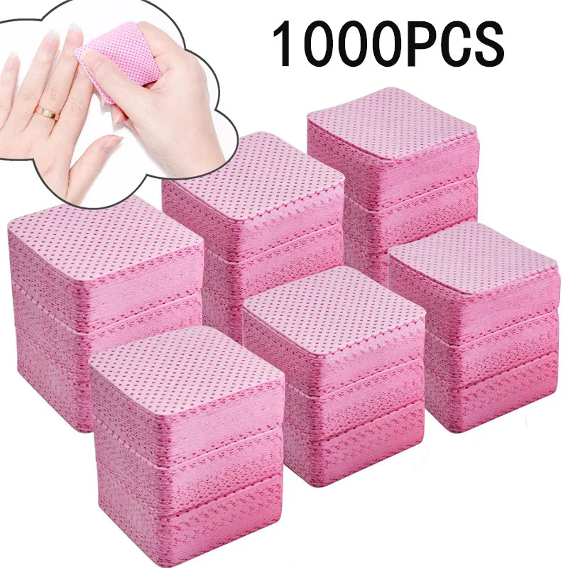 20/50/100/300/1000 قطعة خالية من الوبر مناديل الأظافر جل التطهير الأنسجة مزيل طلاء الأظافر منصات لمسمار الفن الجمال تنظيف الرعاية أداة #1