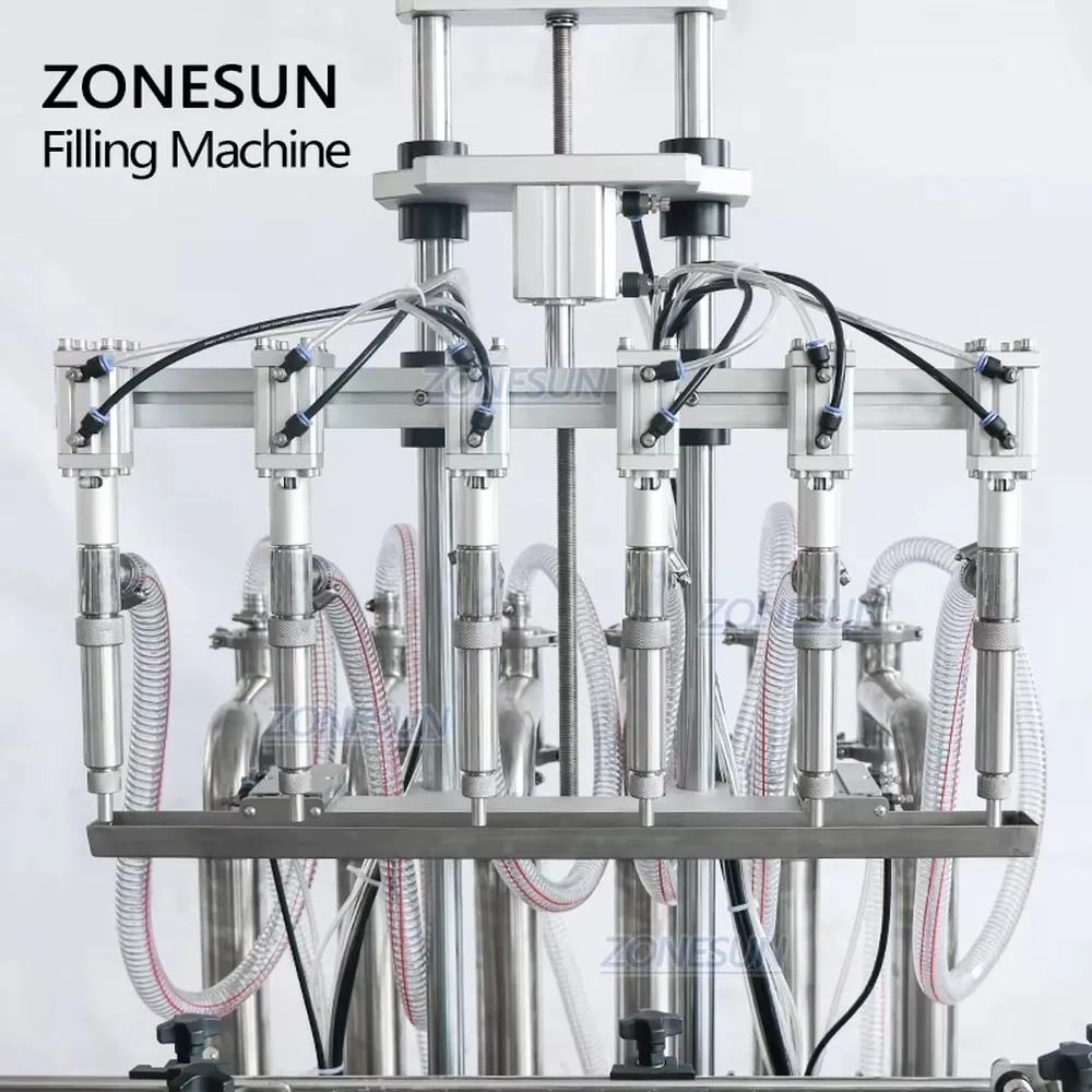 Automatic 6 Heads Pneumatic Liquid Bottle Filling Machine Line for Juice Soap Detergent High Efficiency Factory Price