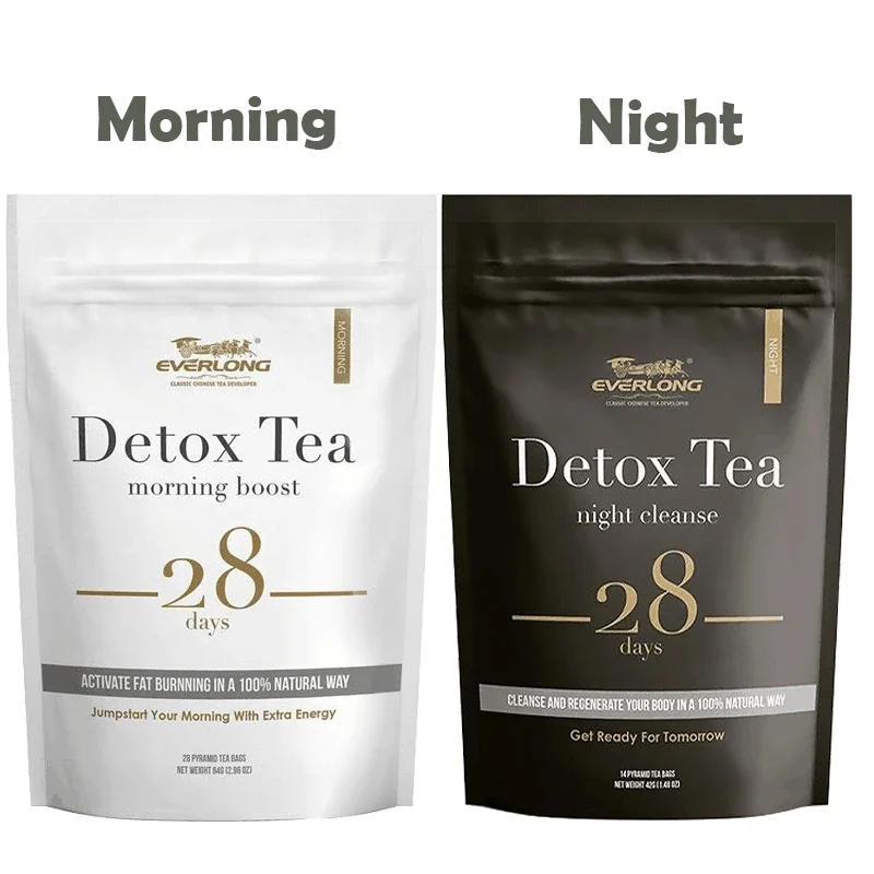 Lukaree 100% Pure Natural Organic Morning & Night  for Bloating and Constipation People Detox Cleanse