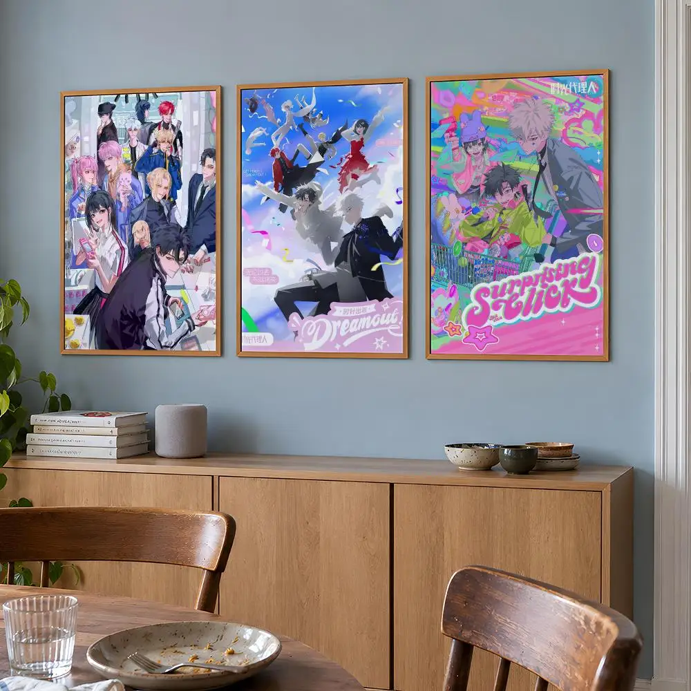 Donghua Link Click Lu Guang Time Travel Poster Wall Art Print HD Aesthetic Artwork Waterproof Printing For Fans Home Decor Gift