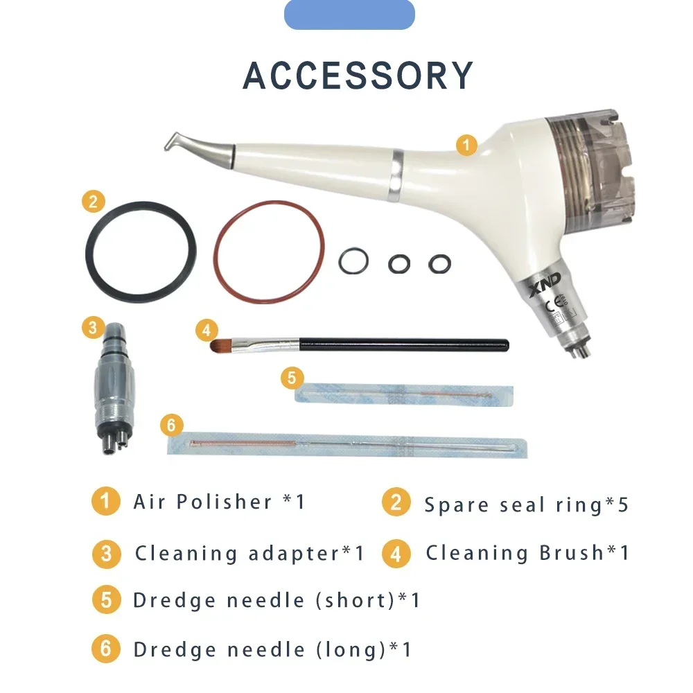 XND Dentals Air Prophy Jet Tooth Whitening Cleaning Sandblasting Gun Polisher Polishing Sandblaster Machin Dentist Tool