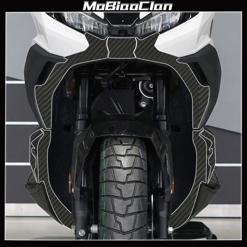 Für HONDA ADV 350 ADV 350 adv 350 2025 Modifikation 3D Carbon Faser Aufkleber Schutz Aufkleber dekorative Aufkleber Zubehör