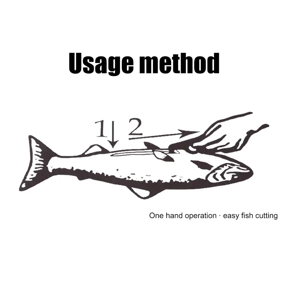 3Pcs Fish Belly Knife Mini Portable Fishing Cutter Plastic Multi-Function Tools