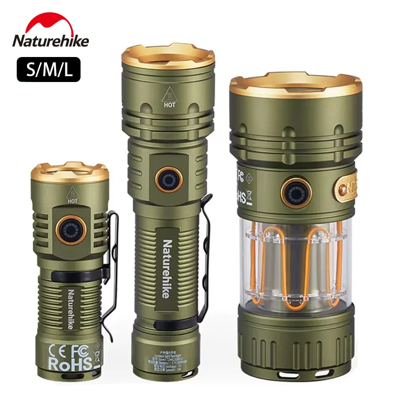 

Naturehike Monster Flashlight Camping High Power 2800lm LED Lamp Portable Waterproof 250m Illumination Range IP44 Waterproof