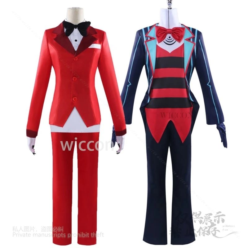 Anime Alastor Charlie Morningstar Hazbin Hotel Lucifer Vox Cosplay Costume Full Set Uniform Outfits Adult Kids Halloween Party