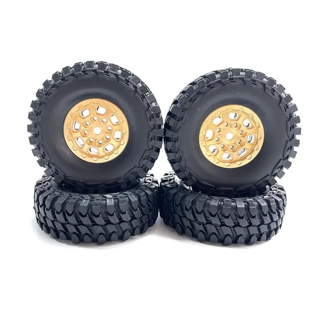 

RCGOFOLLOW Wheel Rims Tyre RC Car Part Wear-resistant Rc Wheel Rims Tyre For 1/24 Axial SCX24 Crawler RC Upgrade Part