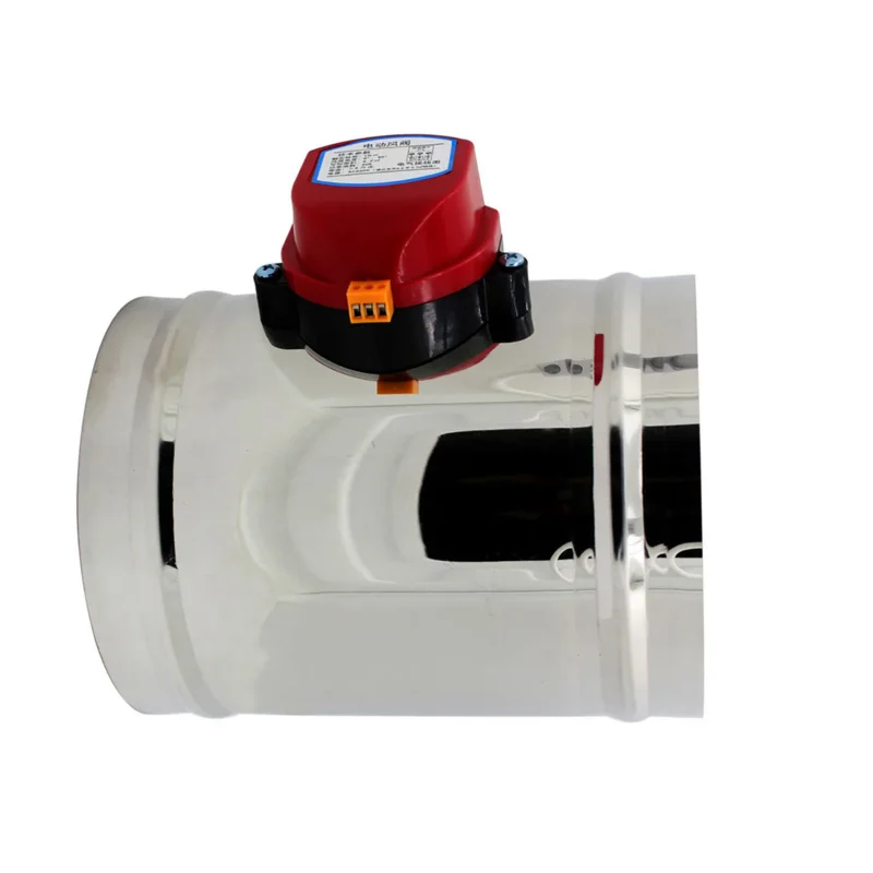 

220v Motorized air Damper 1pc air Duct Vent air Damper HVAC vmc volume control Diameter 80 - 400 mm