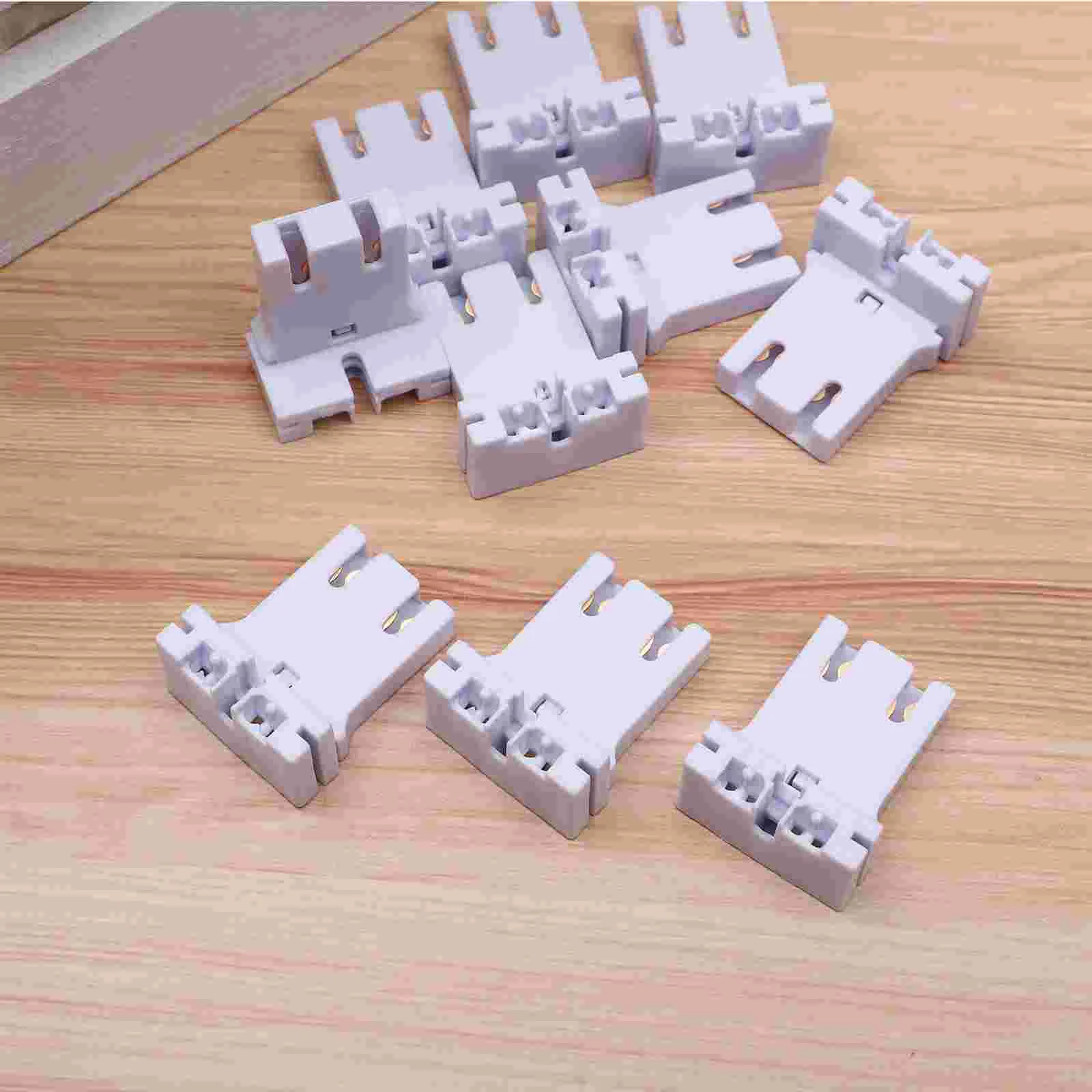 10 Pcs Fluorescent Lamp Holder Plug Projector Stand Lampholder Base Light Socket T8 Bracket