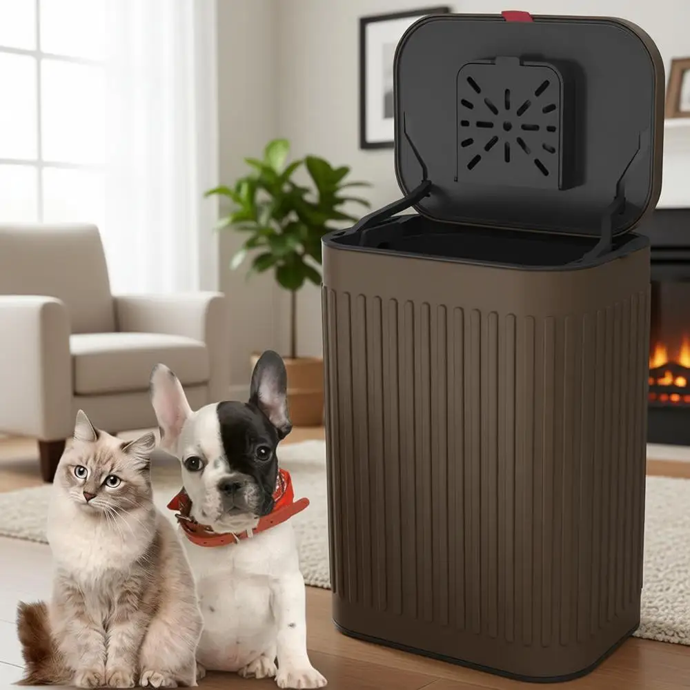 

Уличный настенный контейнер для собачьих отходов, 2,1 галлона, с защитой от запаха, водонепроницаемый металлический бак