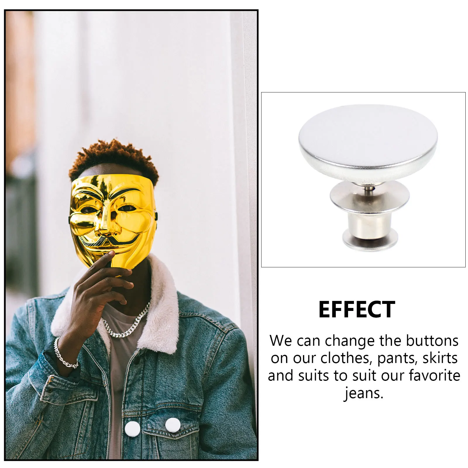 12 قطعة أزرار الجينز قوية متينة لا تآكل سهلة التكيف لمختلف الملابس أزرار الجينز زر معدني جان