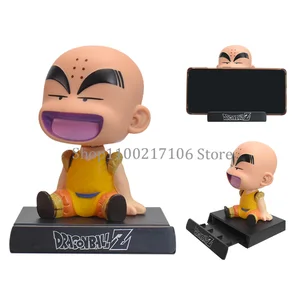 Anime Dragon Ball Z Filho Goku Kuririn Shaking the head doll PVC Action Figure Phone Bracket Car Decoration Statute Toy Gifts 12 Main Sales Dolls Balances the Head - №8