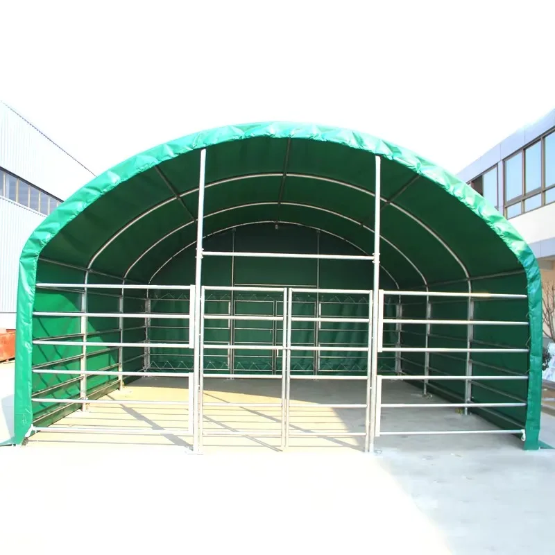 Portable Outdoor Hay Storage Tent Waterproof Heavy   Hay Bale Shelter Farm Agricultural Feed Storage Shed