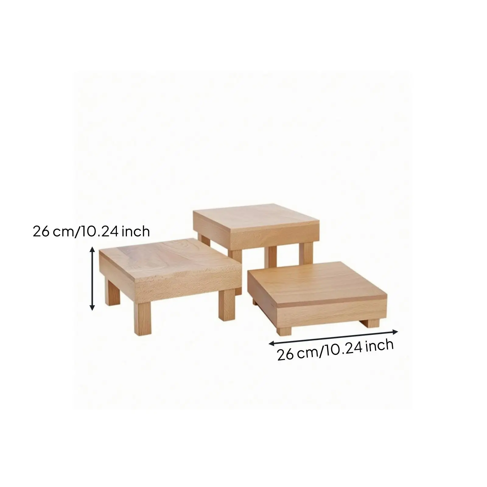 Elevated Wood Cheese Display Rack for Buffet Serving Tray Dessert Table Stand for Home Kitchen Party