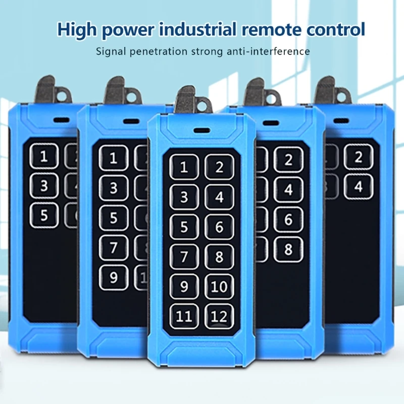 Industrial Hoists Transmitter Wireless Remote Control Adopts EV1527 Encoding Chip 433Mhz for Accurate Equipment Control Dropship