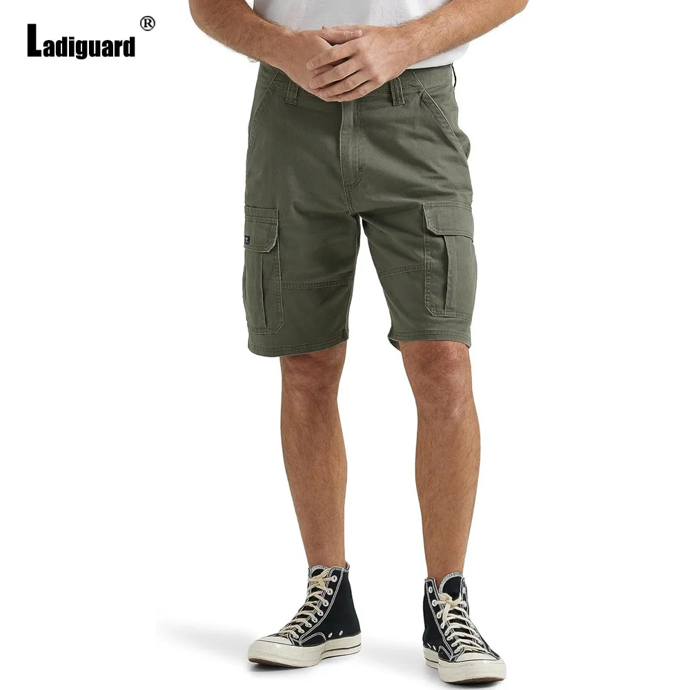 Samlona moda masculina lazer carga shorts branco preto suporte bolso calças curtas 2024 elegante simplicidade casual shorts básicos novo