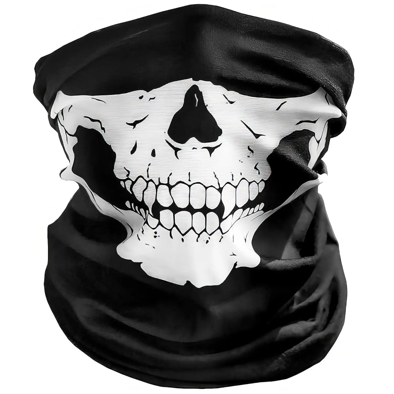 AliExpress NONE Skeleton Mask Christmas Skull Face Mask for Men Skeleton Half Mask Skull Balaclava Skull Neck Gaiter Half Balaclava Half Face