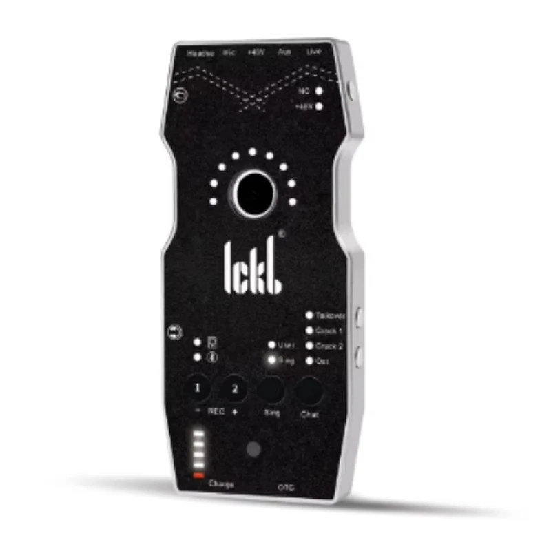 for Ickb so8 6th Sound Card with Bluetooth Stereo Transmission and Digital OTG Interface for Live Streaming and Indoor Recording