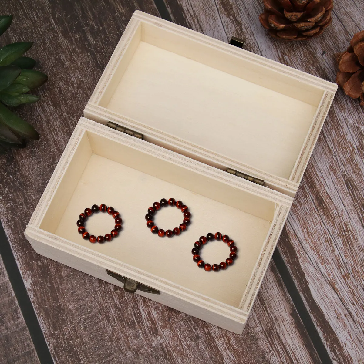 Wooden Jewelry Box Premium Craftsmanship Rustic Chic Storage Solution for Jewelry Accessories Organizer Gift for Her