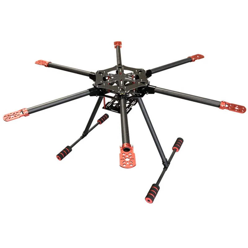 XAERO 600 650 700mm Regenschirm-Falt-Hexacopter-Rahmen mit Skid-Gimbal für Wurf-UAVs – Detail 10