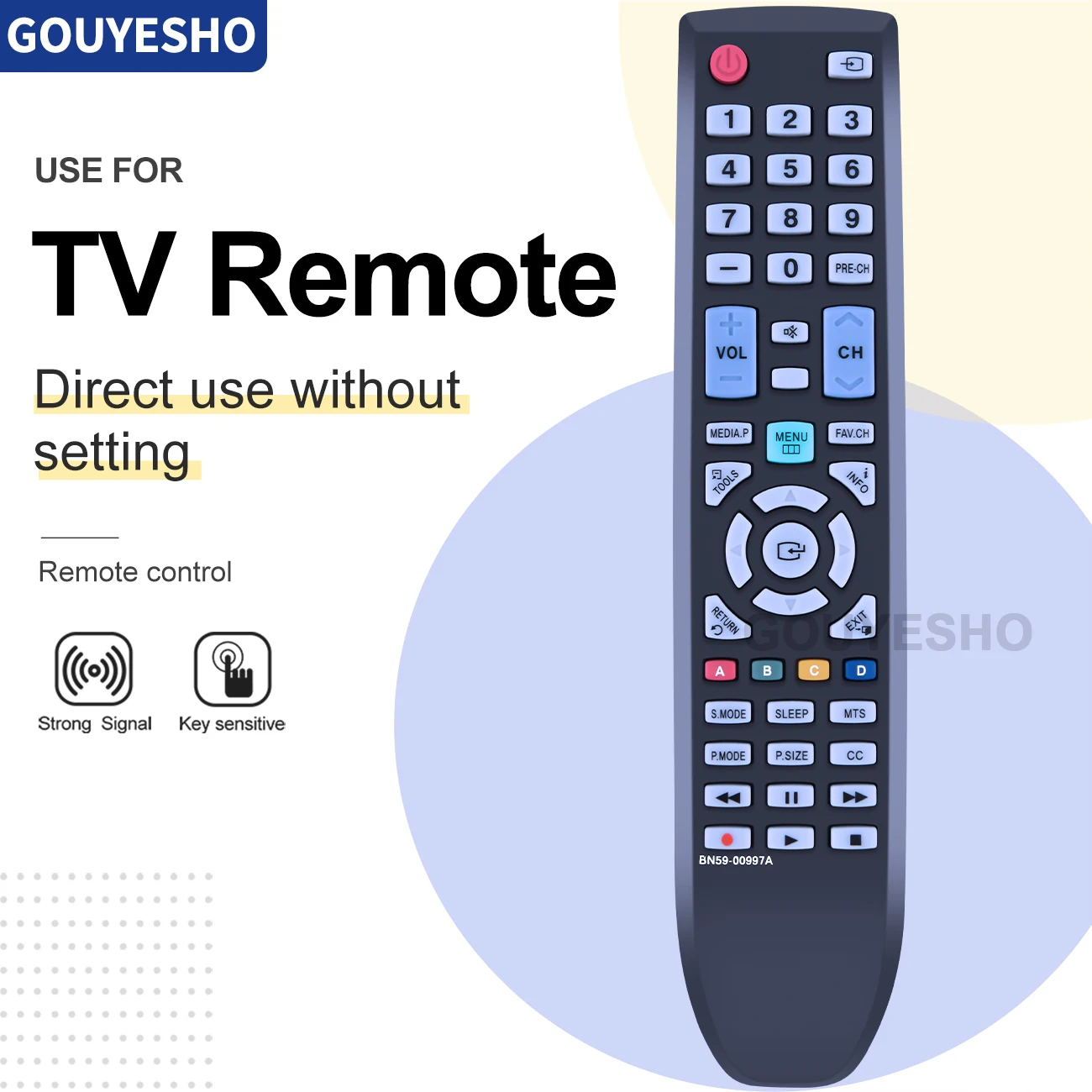 New Remote Compatible For SAMSUNG TV BN59-00997A LN19C450 LN22C450 LN26C450 LN32C450 LS24PT B2230HD B2330HD B2430HD FX2490HD