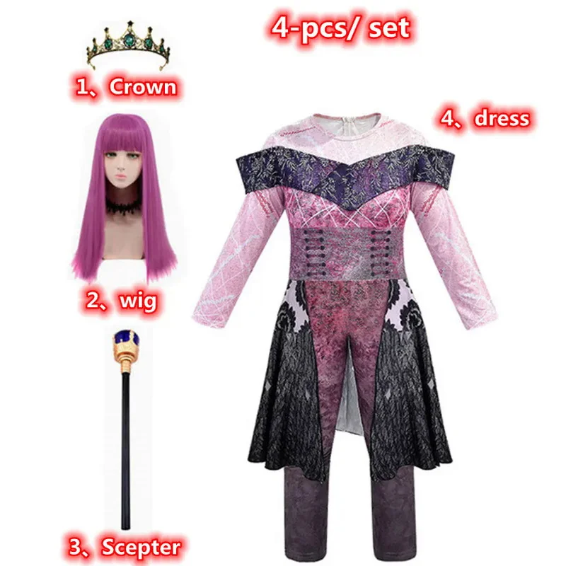 Descendants of the Queen 3 Audrey Evey Halloween Costume Party Fantasia Costume Women's Musical Starlight Heir Children Cosplay