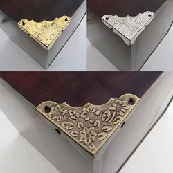 20Pcs Metal Edge Antique Box Corner Protector Furniture Table Corner Edge Guards Wooden Jewelry Box Corner Protect Cover 37mm