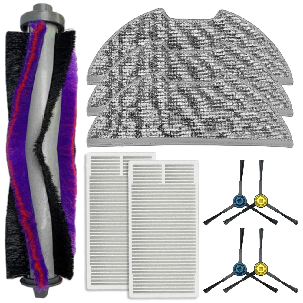 

1 Set For M9 For Eureka NERE10s E10S For Obode A8 Main Side Brush Filter Mop Cloth Kit Robot Vacuum Cleaner Replaces Accessories