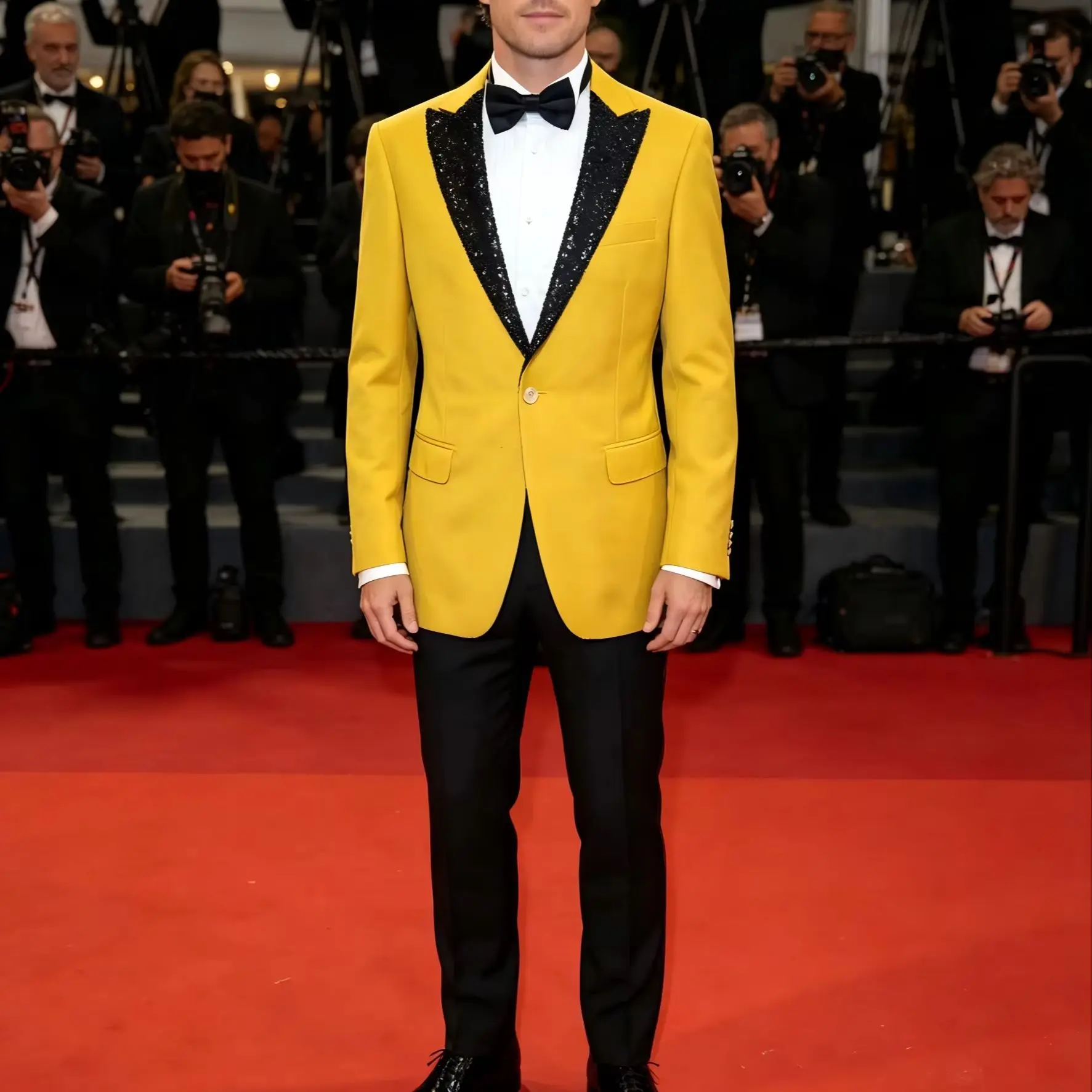 Men's Formal Tuxedo Suit 2-Piece Set for Wedding Party Groom Groomsman Business Prom Customizable Male Jacket And Pants