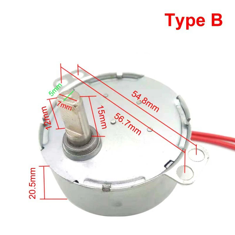 TYC-50 AC 220V 4W a bassa velocità 0.9Rpm-70Rpm palo artiglio motore sincrono a magnete permanente CW CCW ventola elettrica testa di agitazione