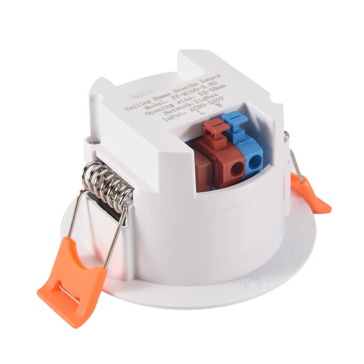 Sensor de presença humana A10Z-Tuya ZigBee mmWave com detecção de radar de microwave de luminância PIR Sensor de movimento Celling