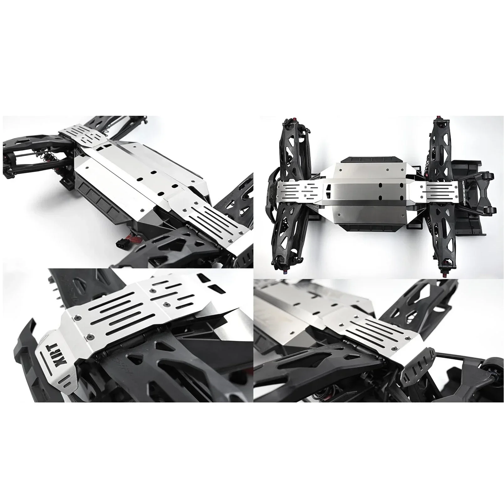 5 pezzi in acciaio inossidabile anteriore e posteriore telaio armatura piastra paramotore protezione per 1/6 Traxxas XRT RC camion auto parti di aggiornamento