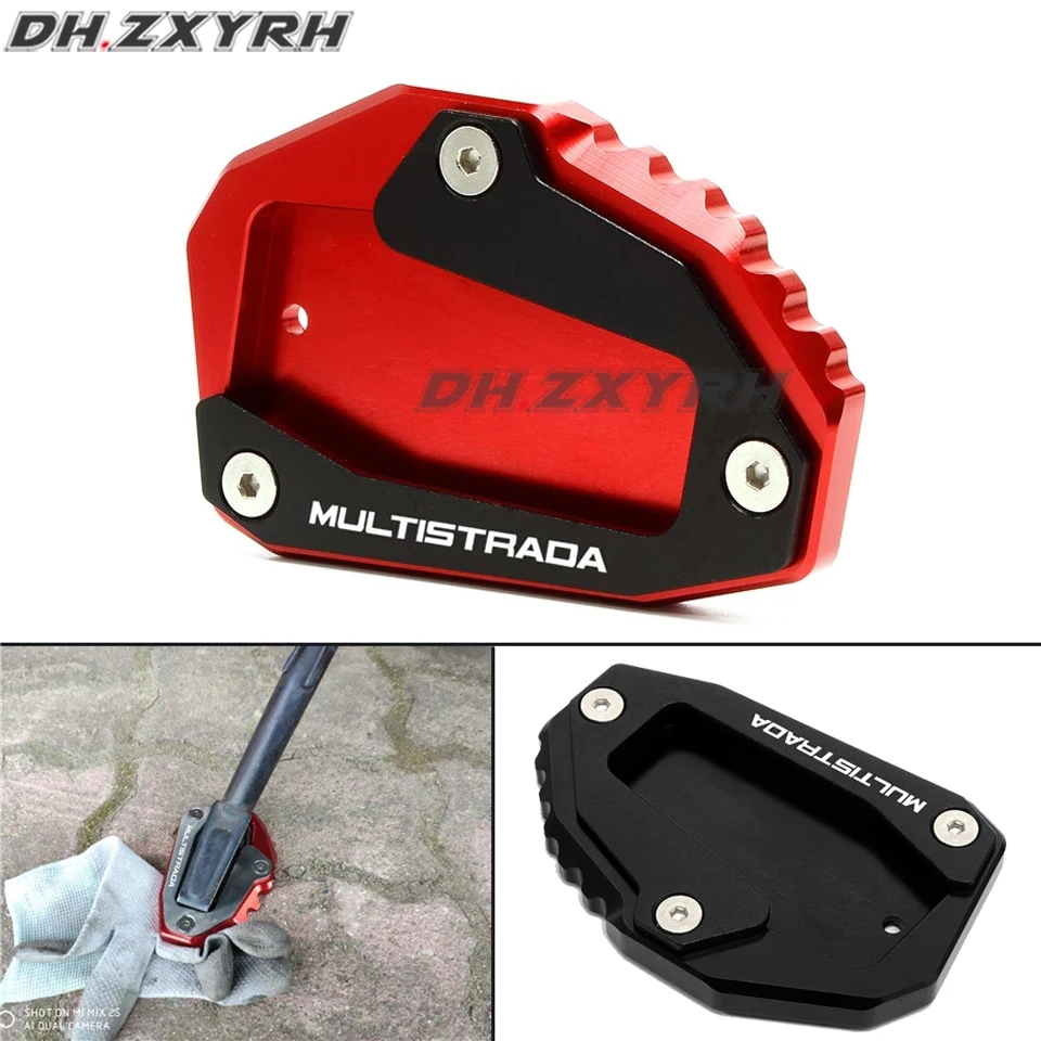 

For Ducati Multistrada 950 1100 1200 1260 1200S 1260S V4S V2 Rally Motorcycle Accessories Kickstand Foot Side Stand Enlarger Pad