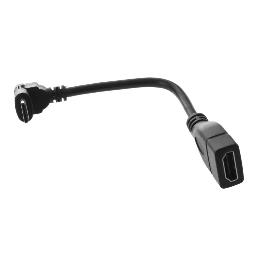 Mini HDMI mannelijk naar HDMI vrouwelijk 90 graden converter connector adapterkabel 1080P