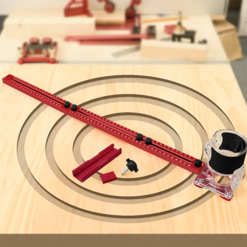

Extended 3 In 1 Router Milling Groove Bracket 9-61cm Radius Planing Cutting Fixture Circular Auxiliary Tool Circular Cutting Jig