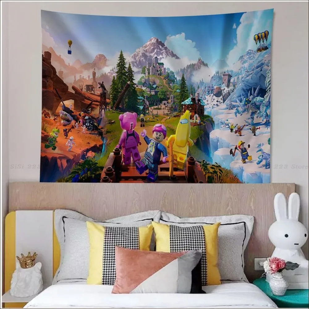 Game F-Fortnite Tapestry Hanging Bohemian Tapestry Bohemian Wall Tapestries Mandala Cheap Hippie Wall Hanging