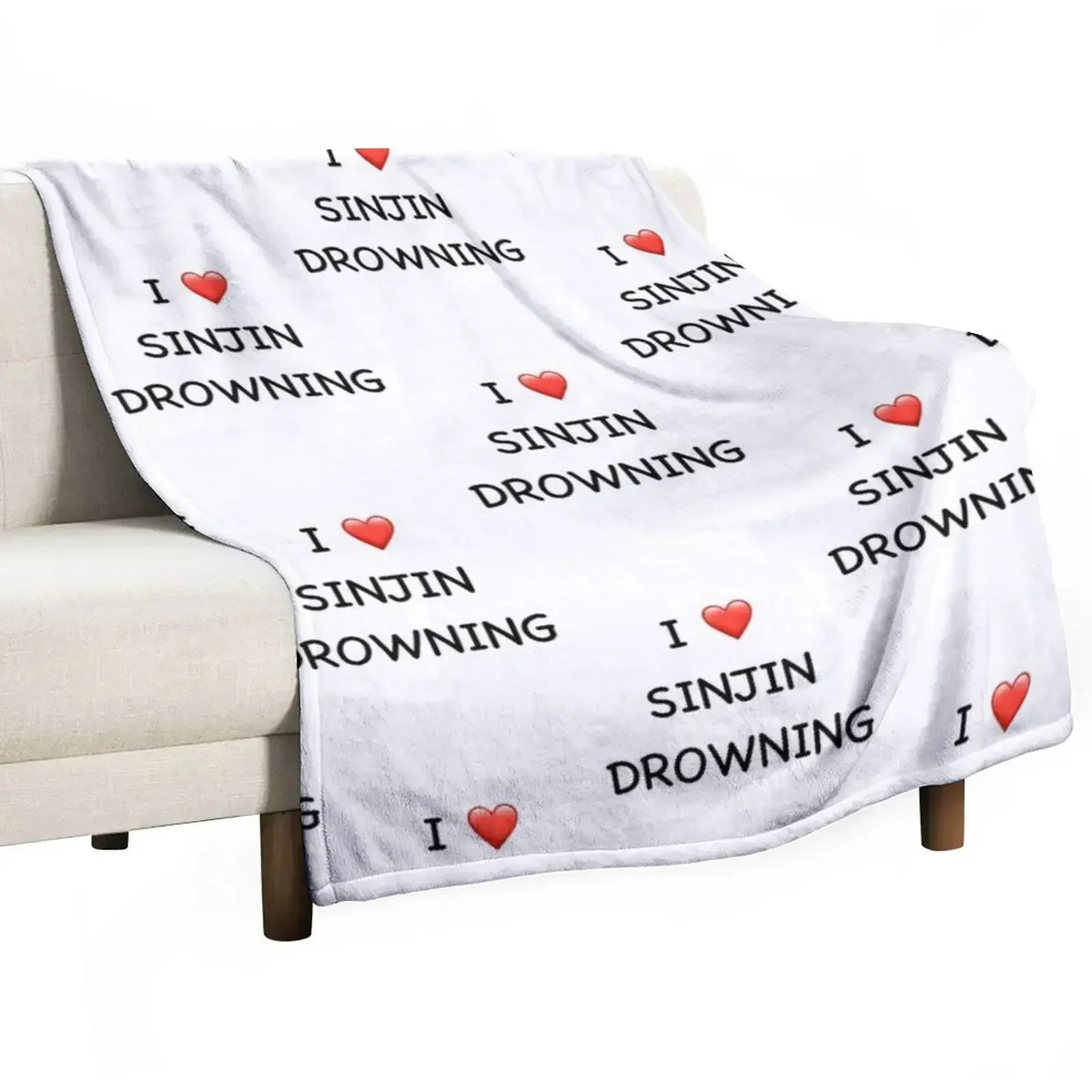 I love sinjin drowning Throw Blanket heavy to sleep Warm for winter Shaggy Blankets