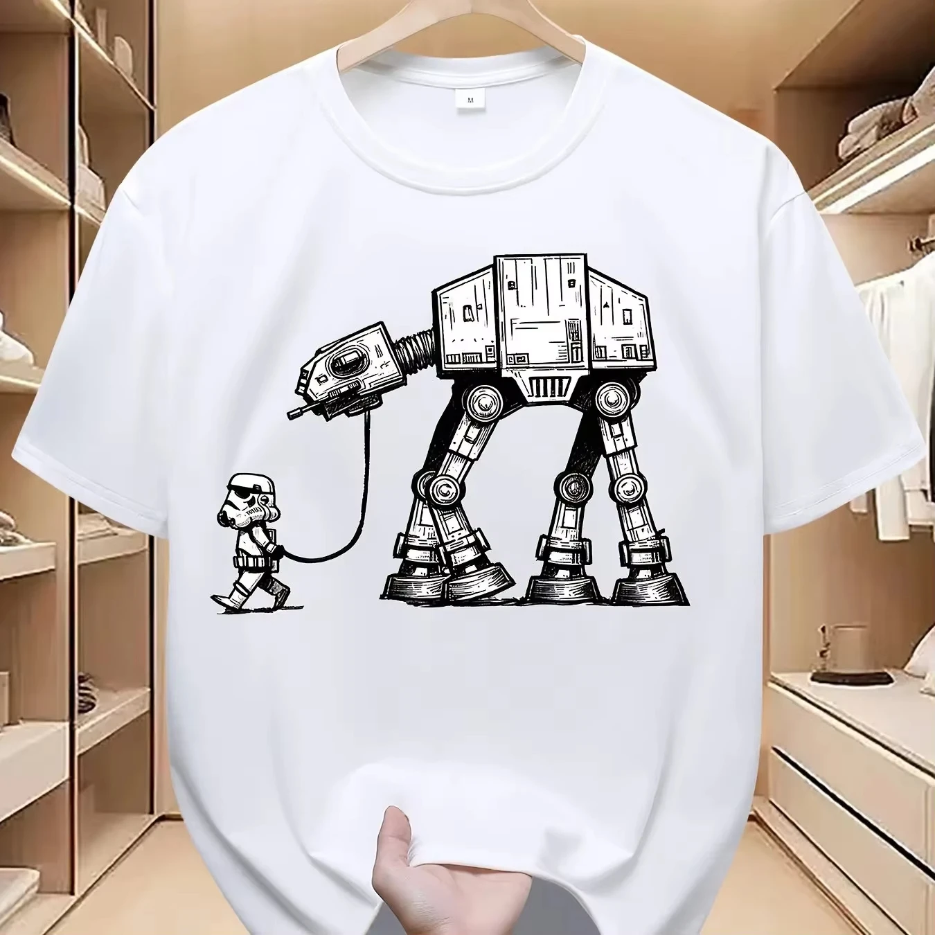 STAR WARS Official AT-AT Walker Vintage Star Wars Men's Women's Tshirts Tee Tops Men Women Adult Parent Child T Shirts view 2