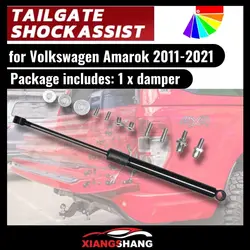 1PCS Assist for Volkswagen Amarok Type 2H 2010 Pickup Accessories Stainless Rear Tailgate Slow Down Easy Up Gas Strut Damper Kit