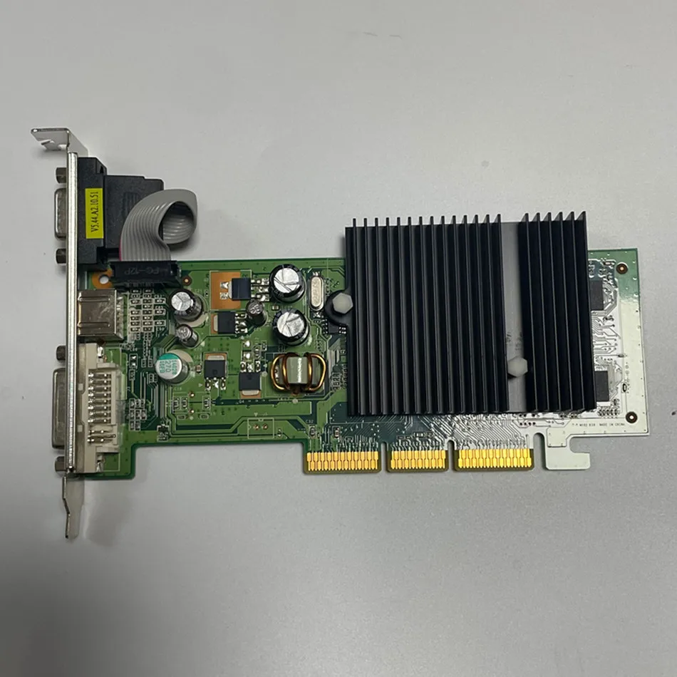 بطاقة رسومات الفيديو NVIDIA GeForce fx 6200 256M AGP، بطاقة GF6200 256MB DDR2 AGP 8X عالية الجودة، جديدة