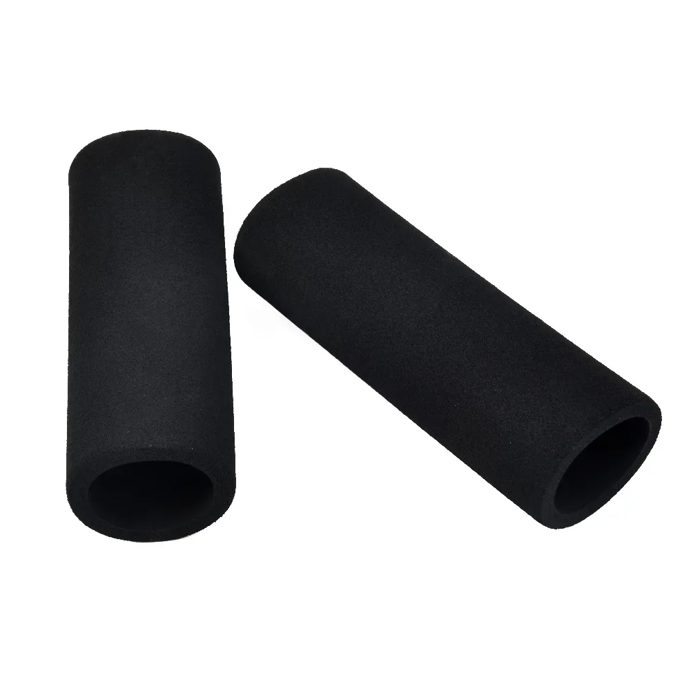 

2pcs Black Motorcycle Motorbike Cover Grips Anti-Vibration Handle Bar Foam Comfort Slip-on Fit 3.17-3.68CM Handle UV Resistant