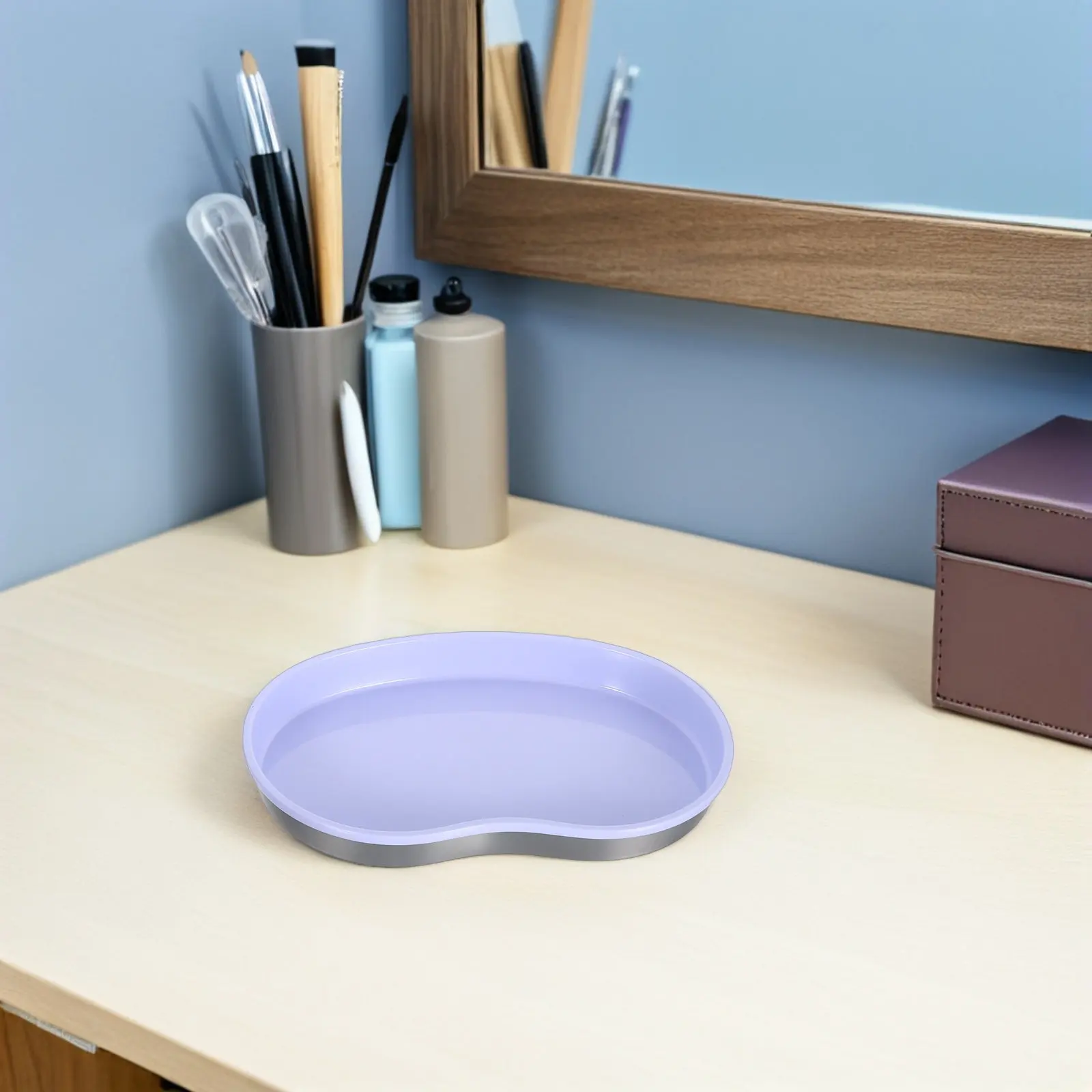 

Набор из 4 элегантных подносов из нержавеющей стали: органайзеры для украшений, мелочей, косметики, для дома и путешествий, многофункциональные