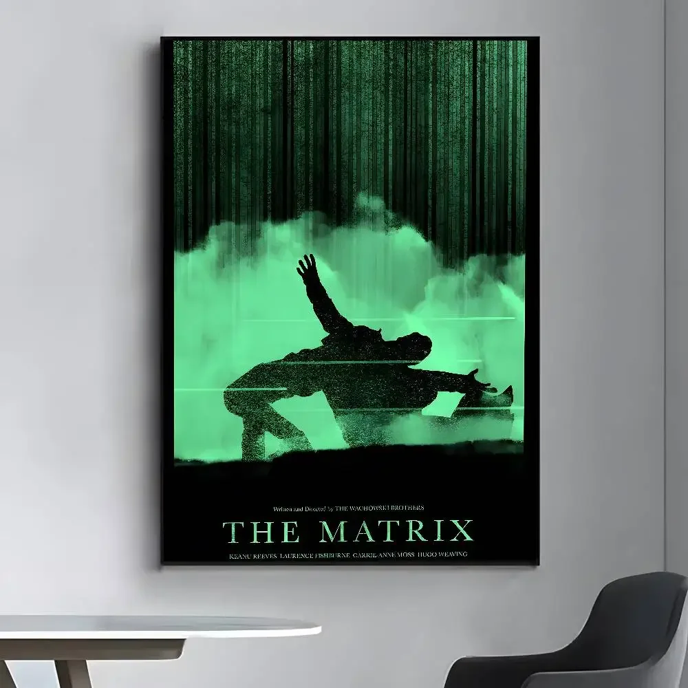 سلسلة أفلام ماتريكس كيانو ريفز ci-Fi مطبوعة قماش HD ورق طباعة جمالي جدار الفن لأزياء شريط غرفة المعيشة
