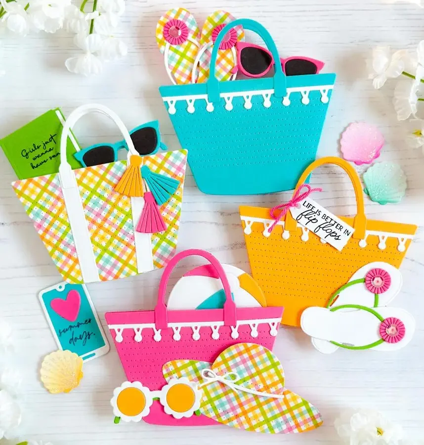 

Piggy Craft metal cutting dies cut die mold Summer Vacation Series Scrapbook paper craft knife mould blade punch stencils dies