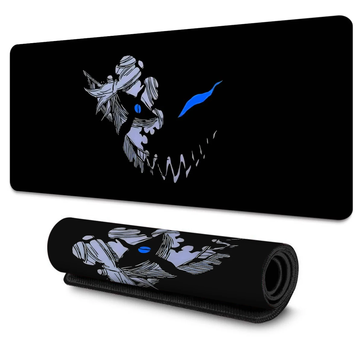 Dark Skull Gaming Mouse Pad, Anime Character Design Desk Mat for Laptop PC, Multi-Use Table Decor,Gift for Gamers Boys Men Teens