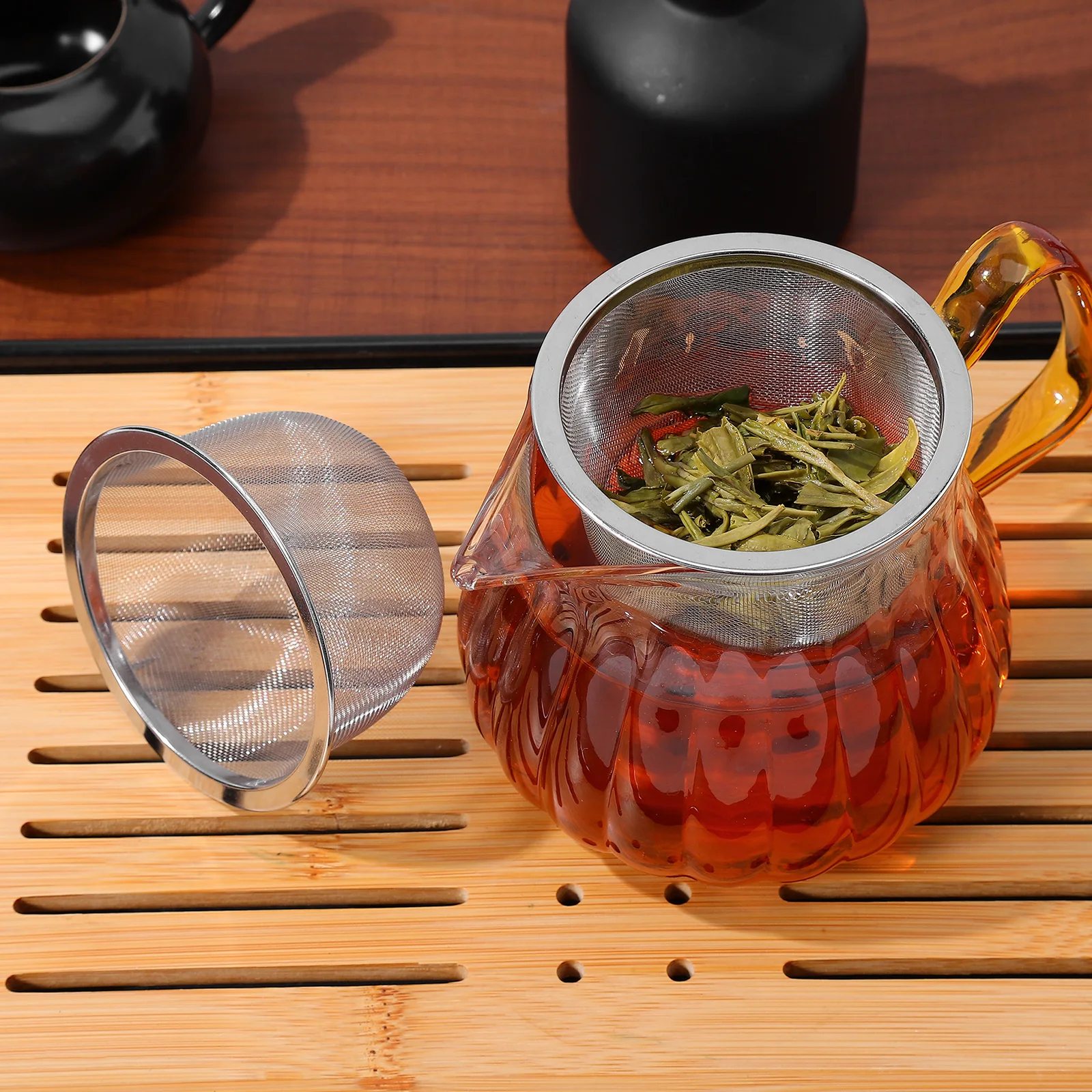 

4Pcs Metal Tea Strainer Fine Mesh Home Tea Infuser Replacement Filter for Teapot Brewing Tool Compact Lightweight Design